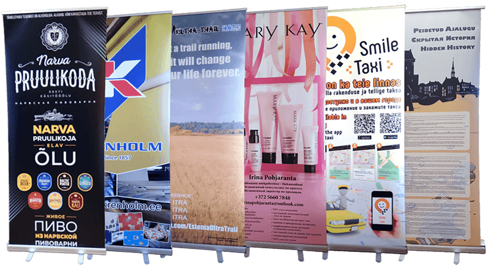 Изготовление Roll-up стендов в Нарве