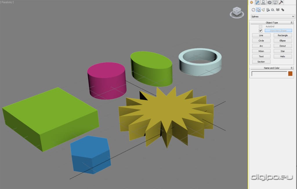 «Splines» Сплайны 3ds Max