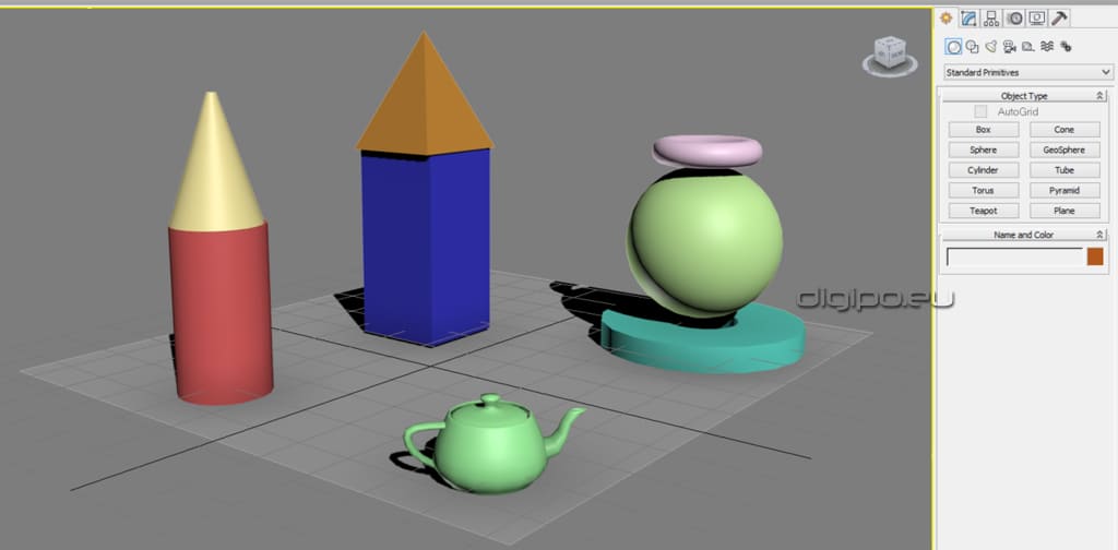 Разместите простые фигуры