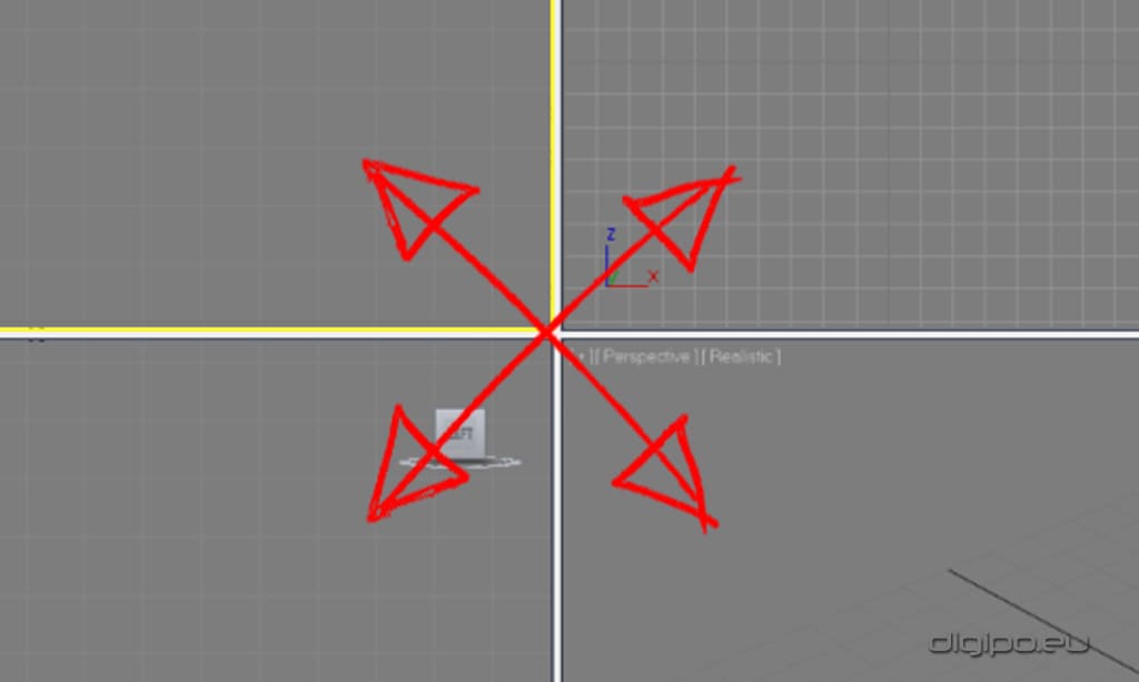 Изменение размеров окна проекции 
