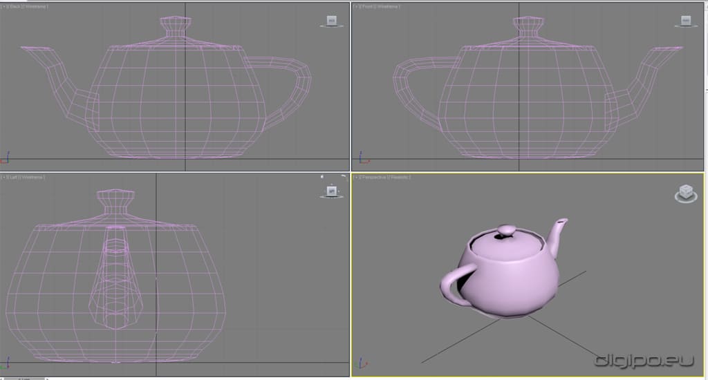 Окона проекций в 3ds Max