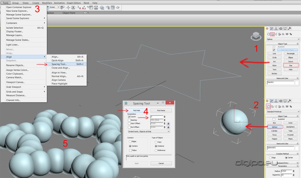 Привязка к сплайну