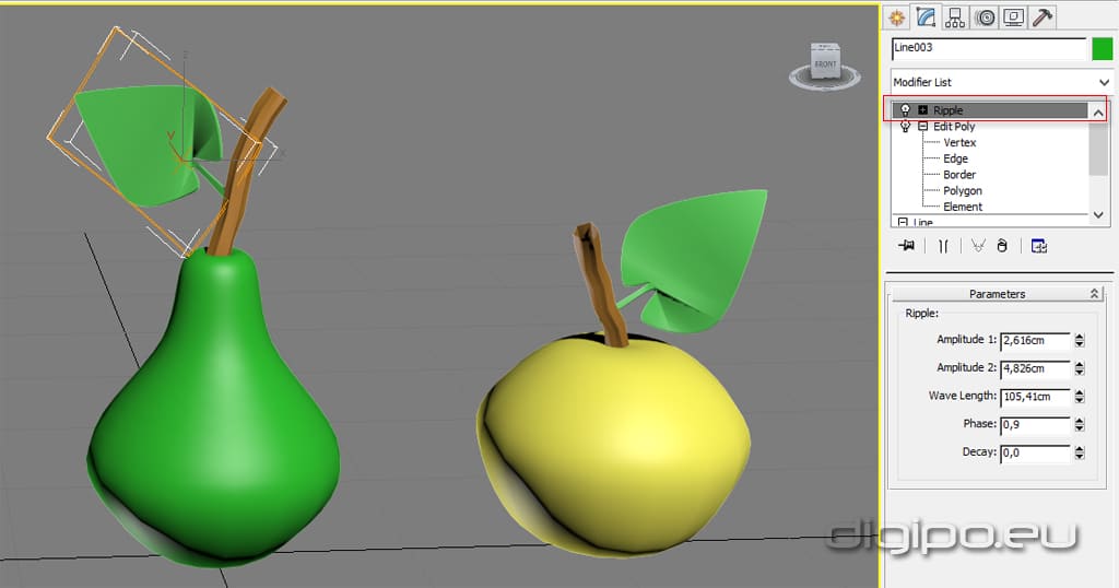 Используем модификатор рябь