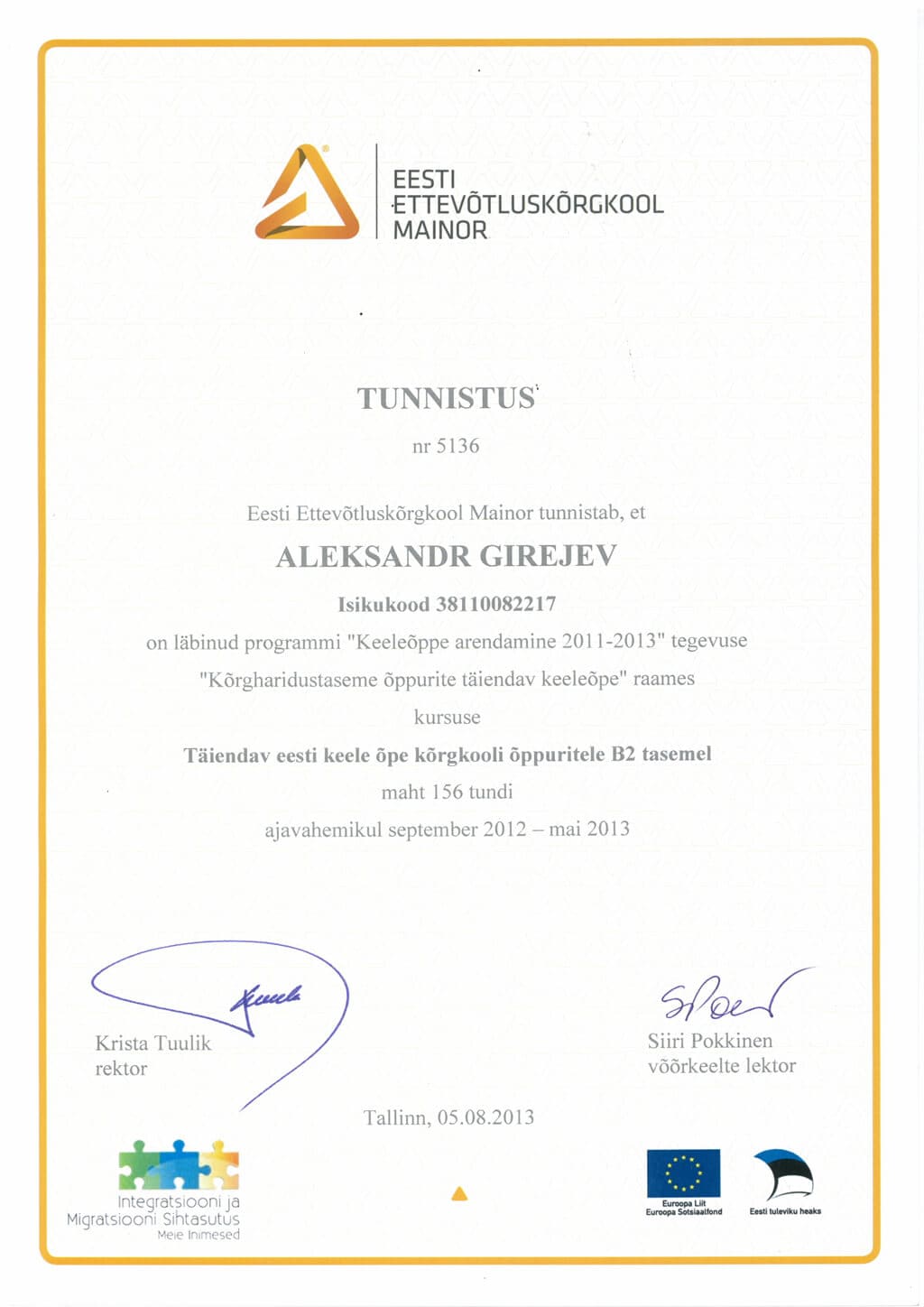 eesti keel 2013 b2