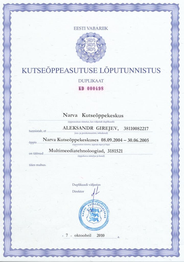 multimeediadtehnoloogiad