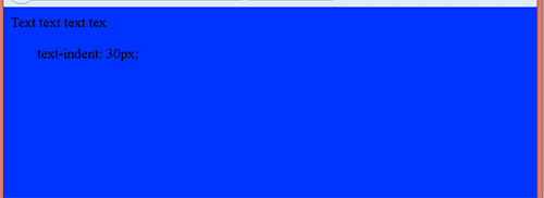 text-indent
