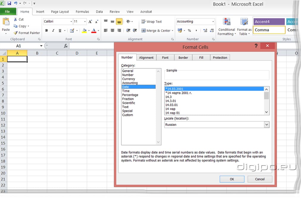 Форматирование чисел и даты