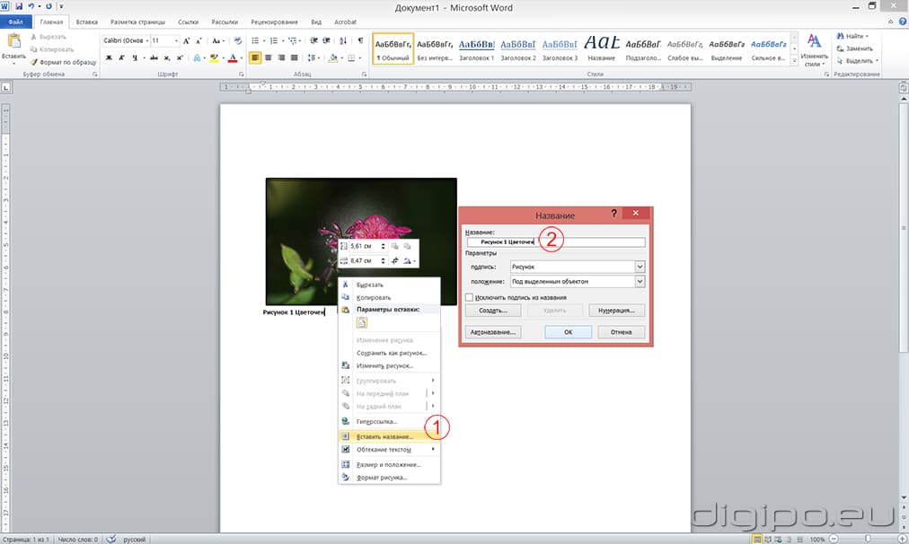 Название рисунка