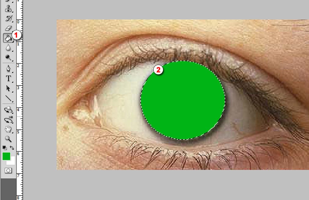 Закрашиваем выделение