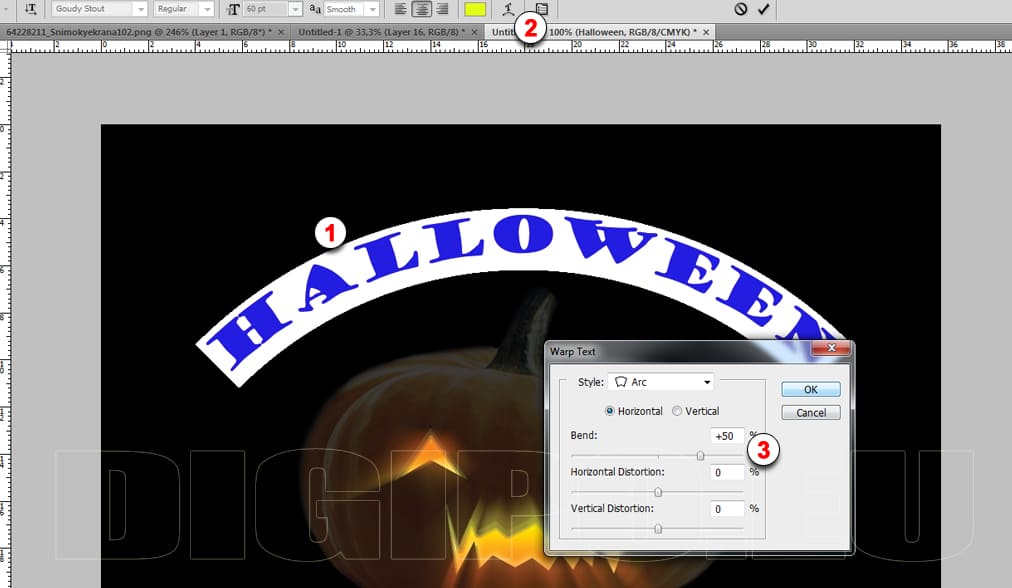 Пишем текст