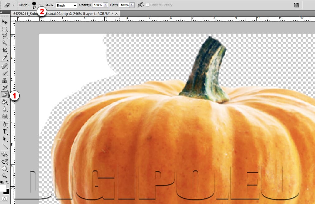 Стираем фон