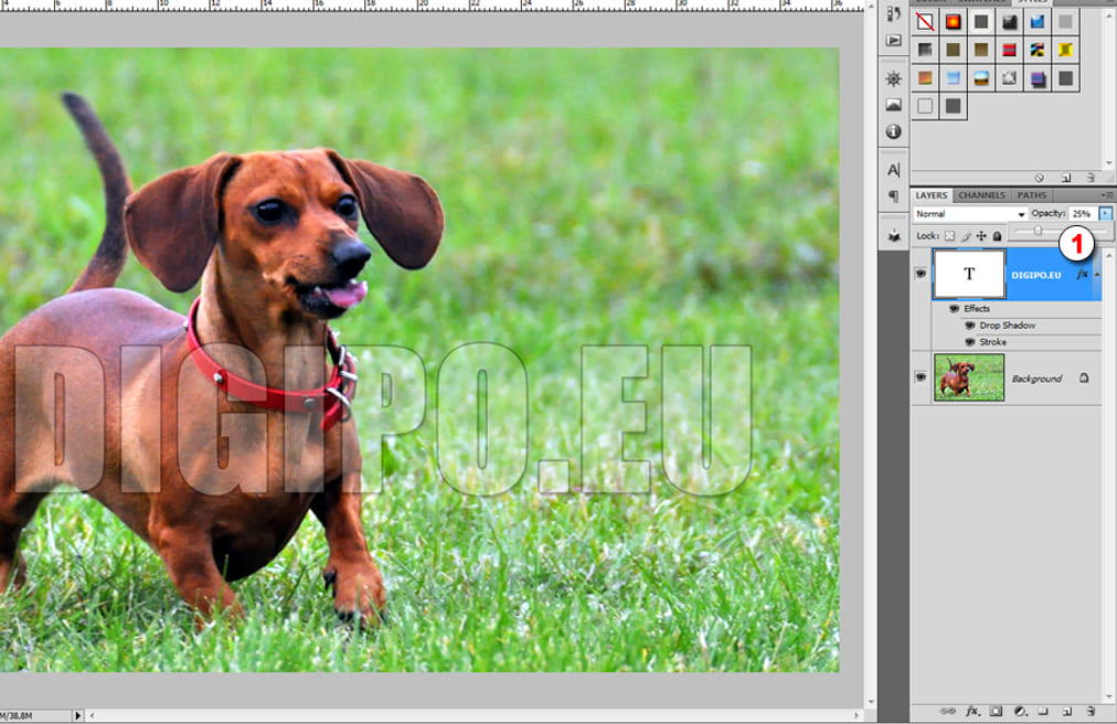 Добавляем прозрачность слою