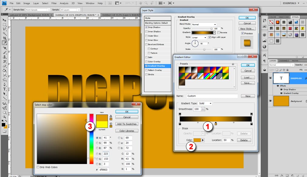 Меняем цвет
