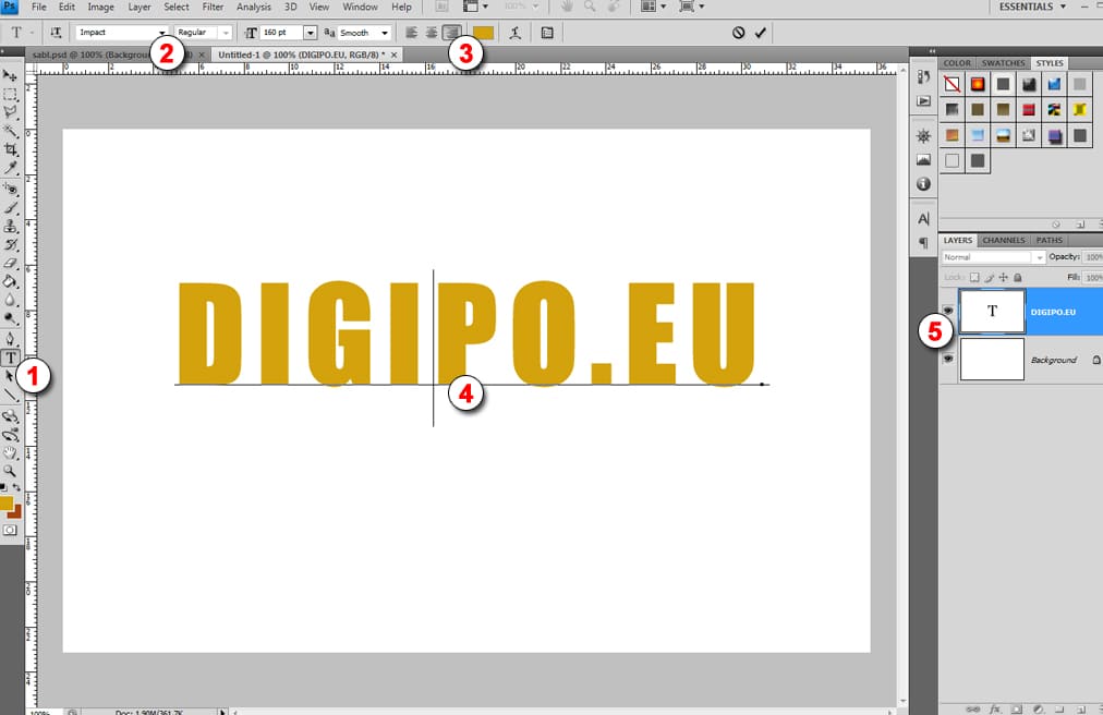 Пишем текст